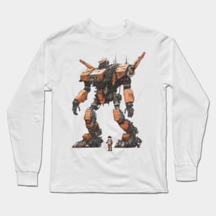 Big Red Mecha | Robot | Anime Long Sleeve T-Shirt